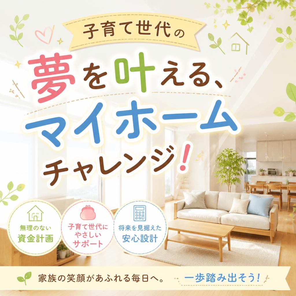 子育て世代の夢を叶える、マイホームチャレンジ！