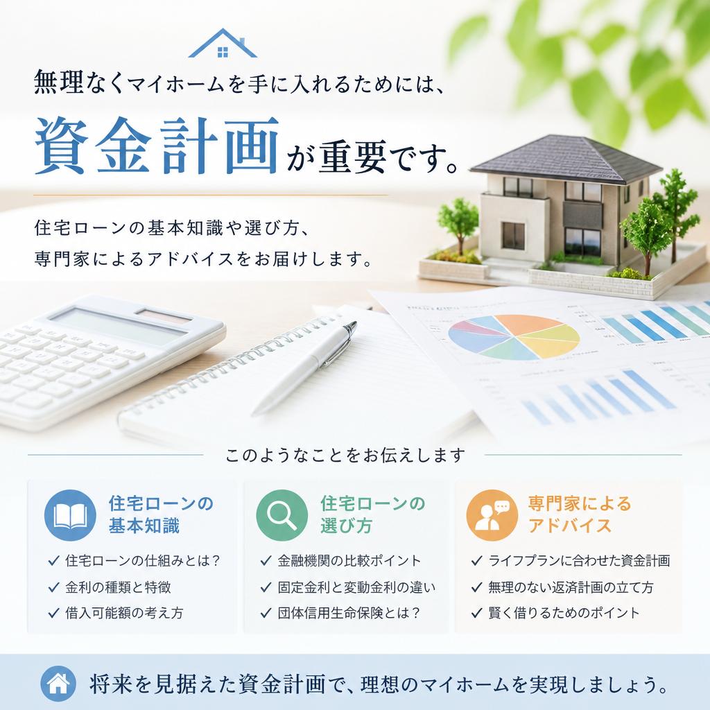 資金計画の基本と住宅ローンの選び方