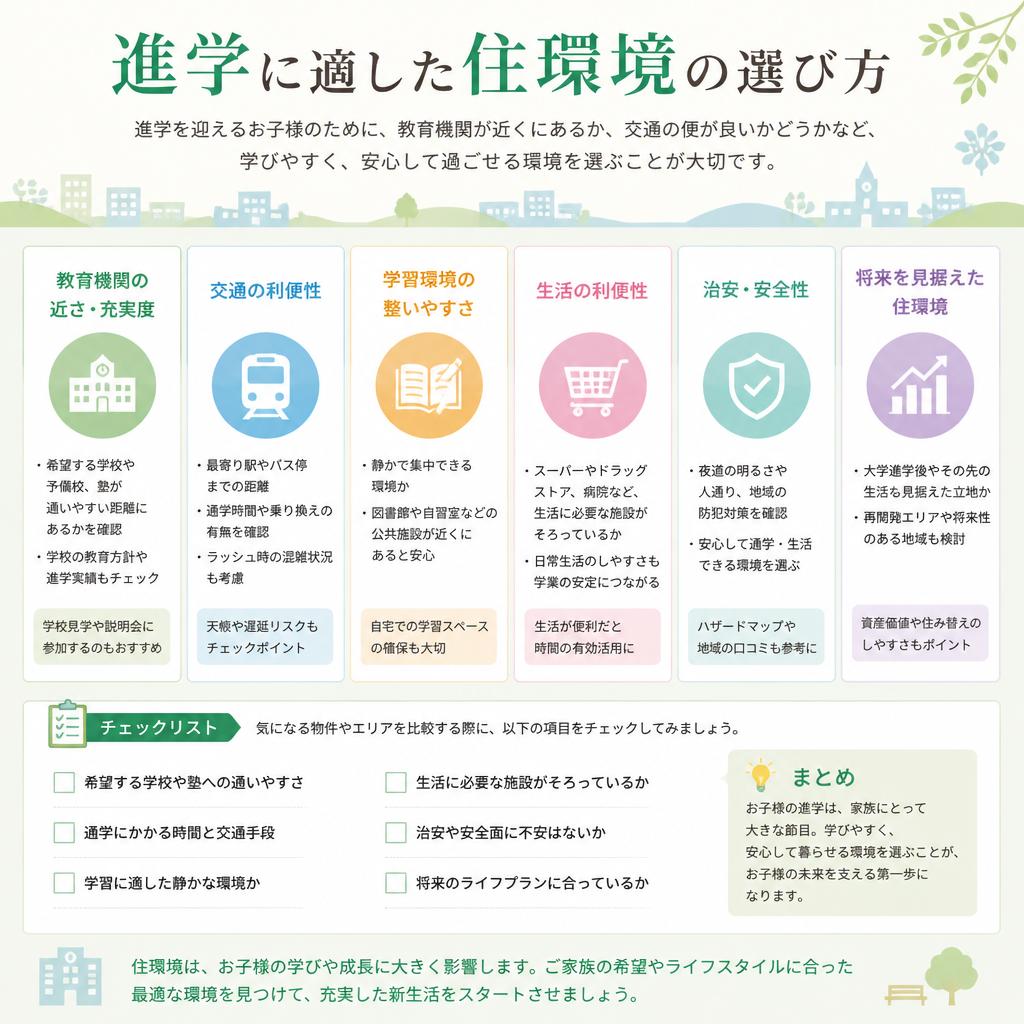 進学前の住環境選び