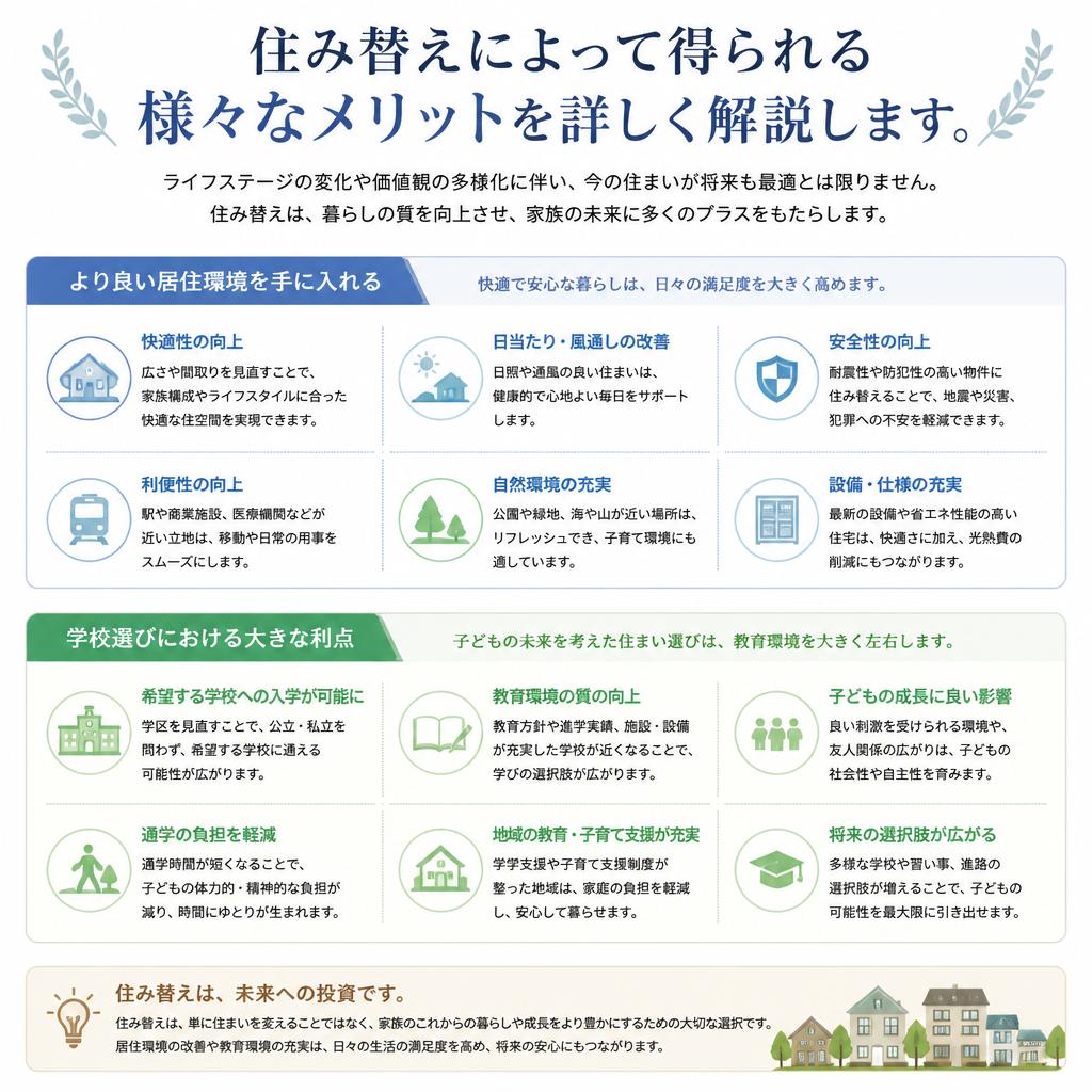 2. 住み替えのメリット