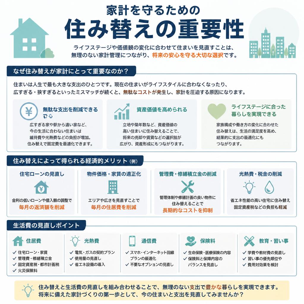 家計管理に役立つ住み替え
