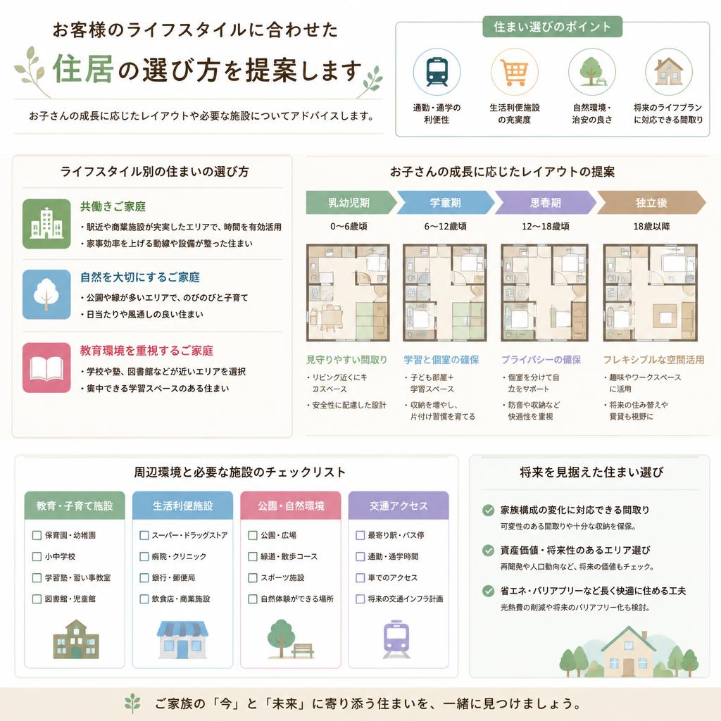 ご家族のライフスタイルに合った物件