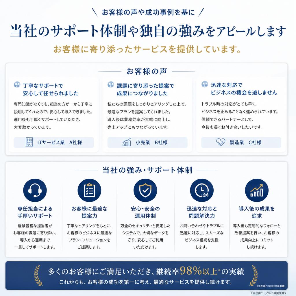 なぜ私たちを選ぶべきか?