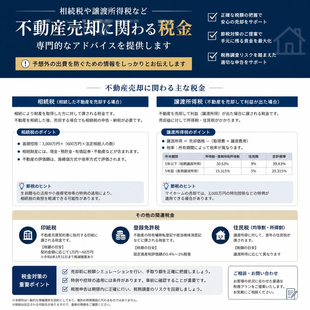 税金面も安心！専門家によるアドバイス