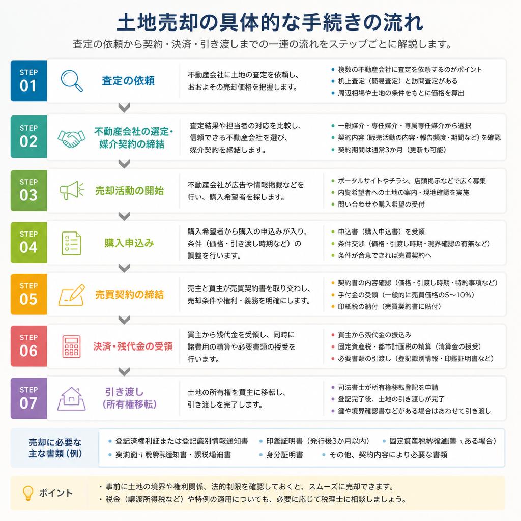 土地売却のプロセス