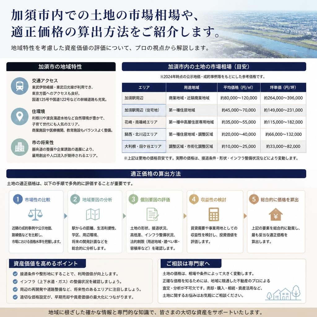加須市における相場と売却価格の算出