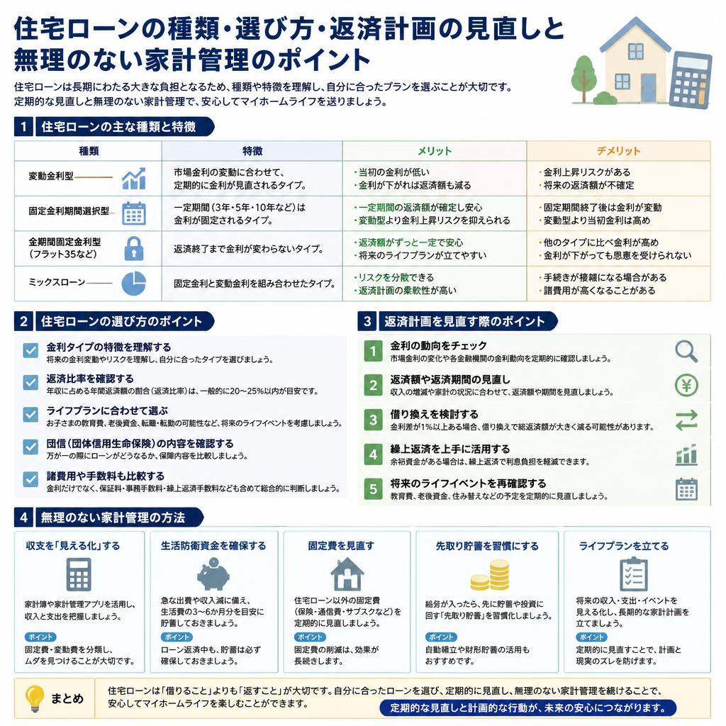 家計管理を考えた住宅ローンの選び方