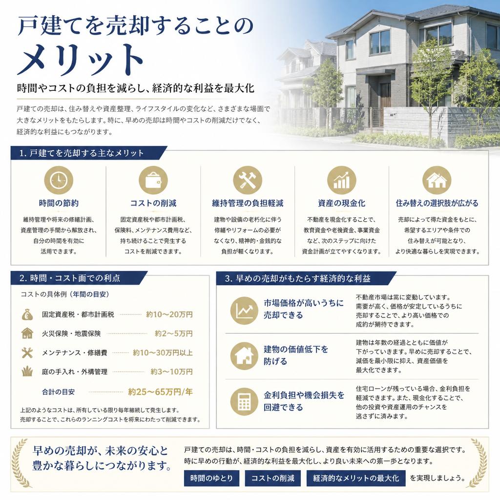 戸建て売却のメリット