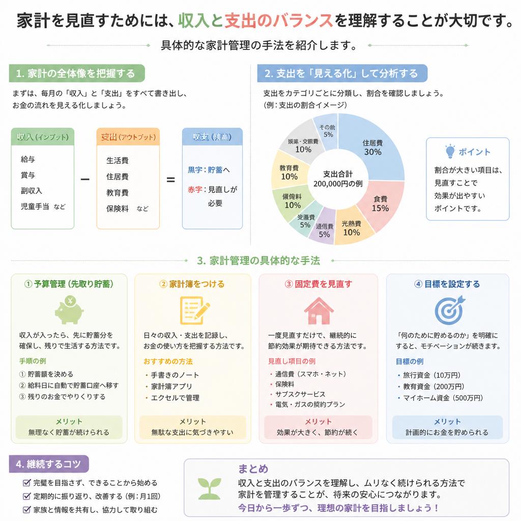 家計管理のポイント