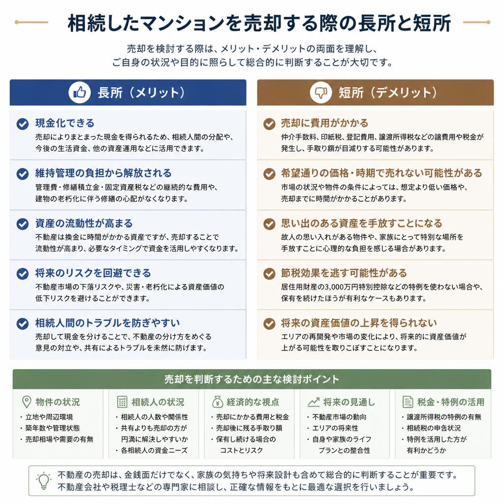 2. マンション売却のメリットとデメリット