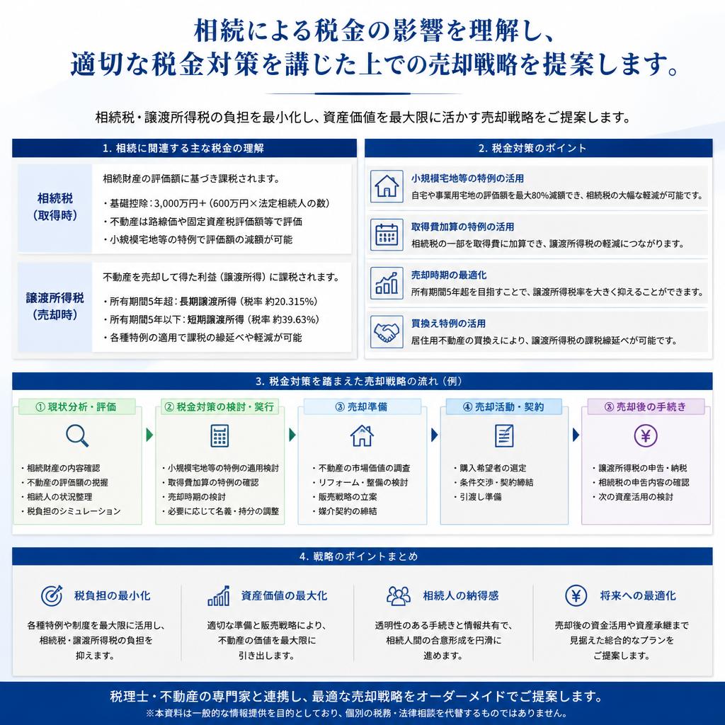 4. 税金対策を考慮した売却方法