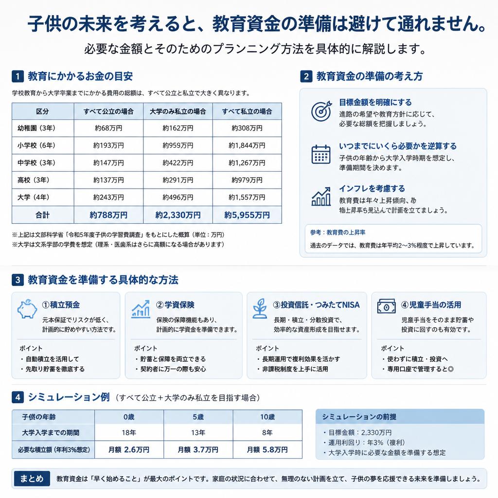 教育資金の準備方法