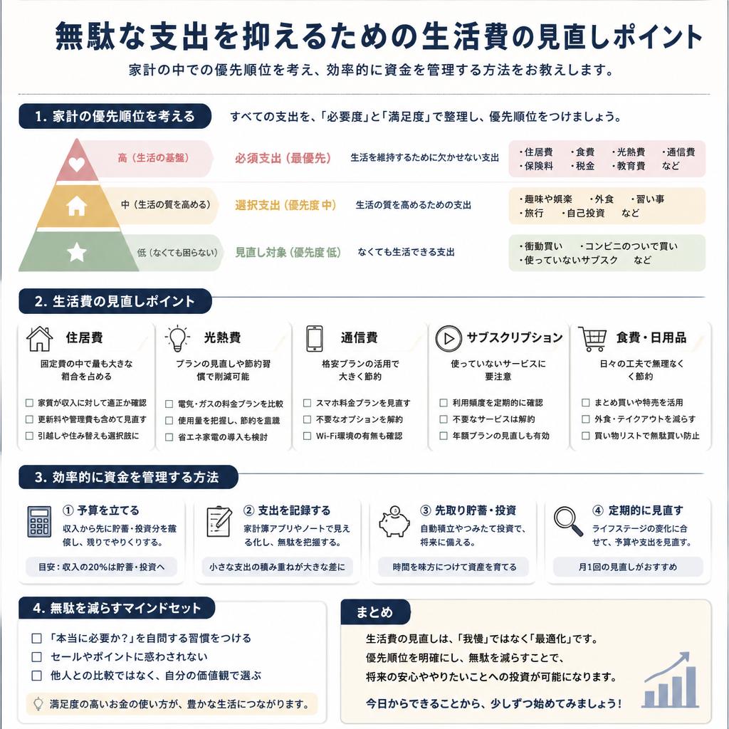 生活費の見直し術