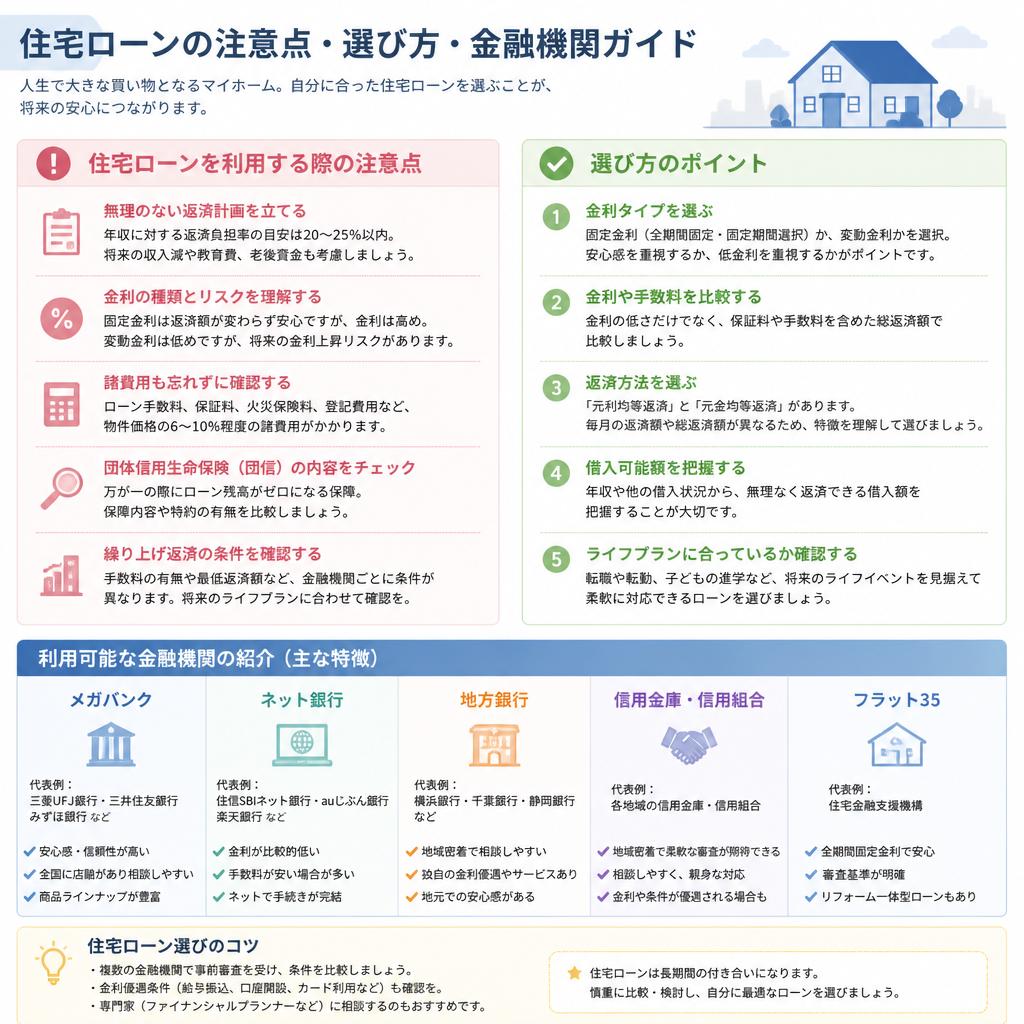 住宅ローンの選び方