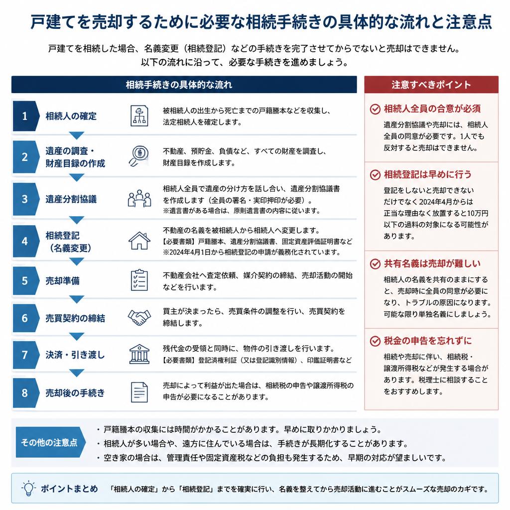 相続手続きの流れと注意点