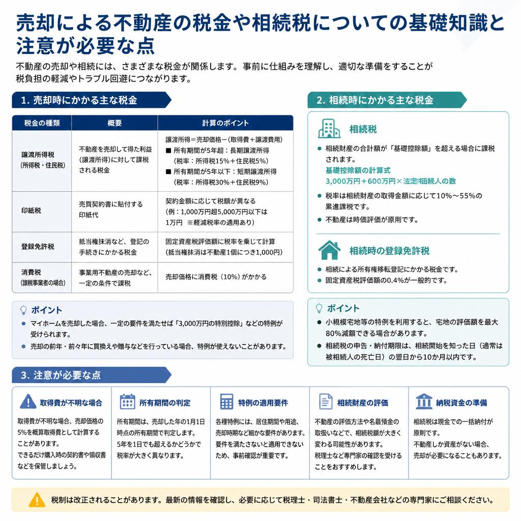売却後の税金について知っておくべきこと