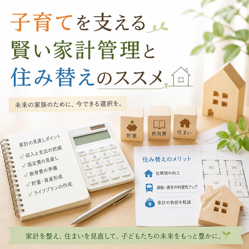 子育てを支える賢い家計管理と住み替えのススメ