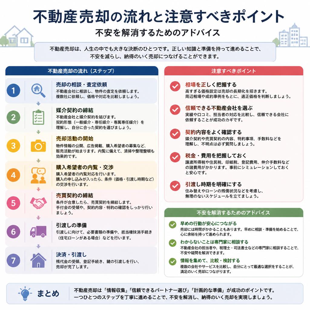 4. 不動産売却の流れと注意点