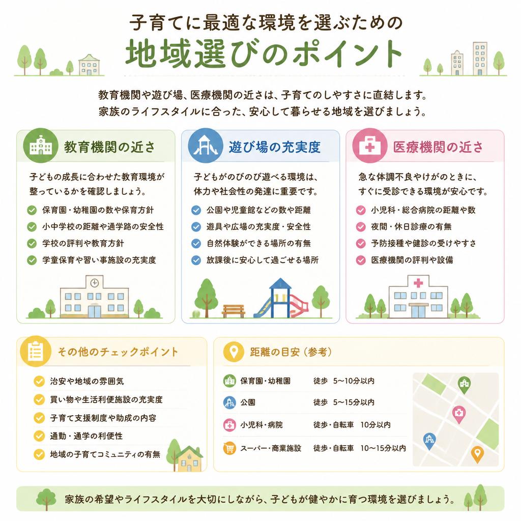 子育てに優しい地域の選び方