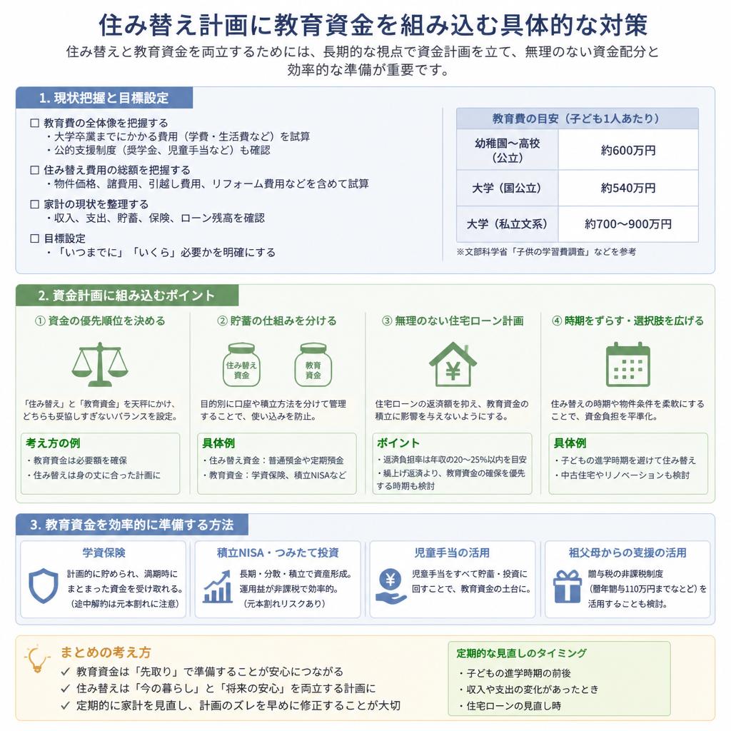 教育資金の準備と住み替えの関係