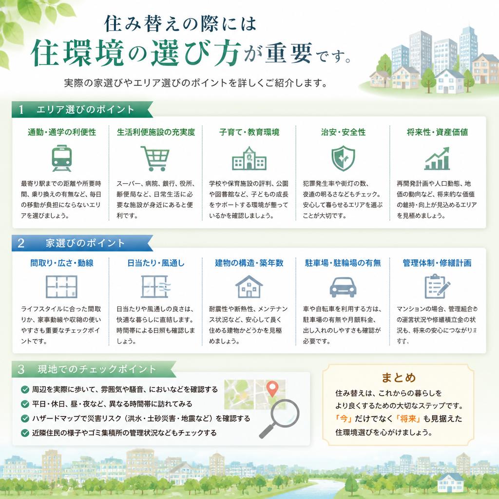 住環境の選び方：具体的なポイント