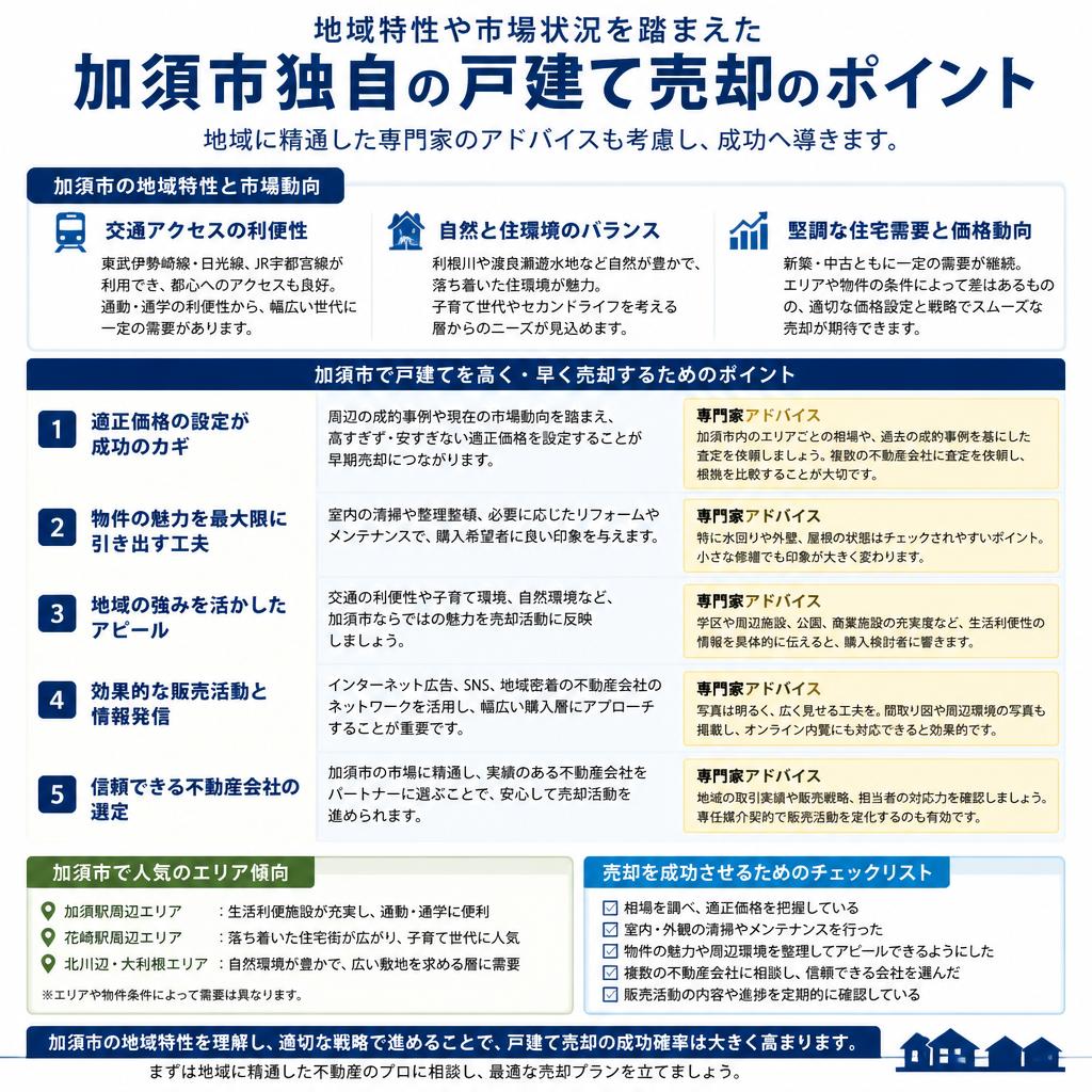 加須市での戸建て売却のポイント