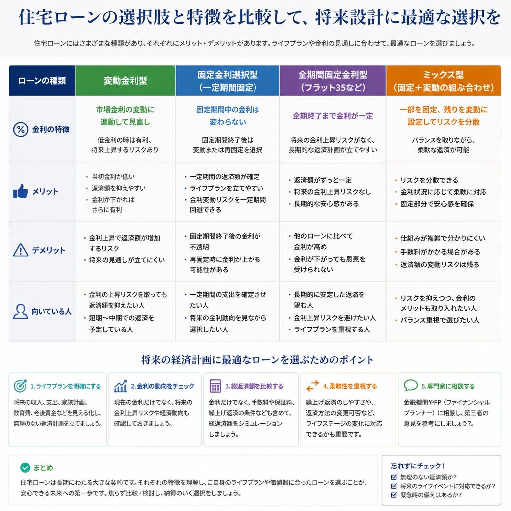 5. 住宅ローンの賢い選び方