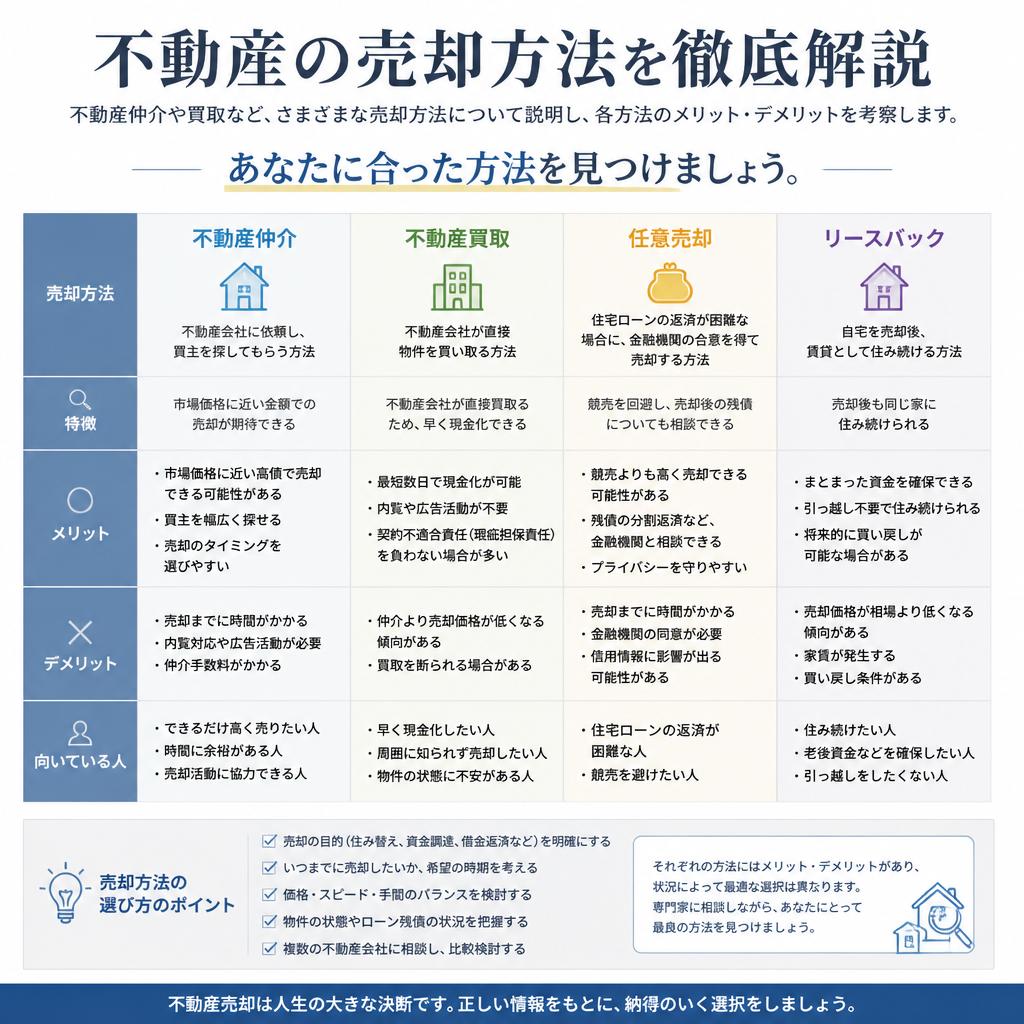 最適な売却方法の選択肢