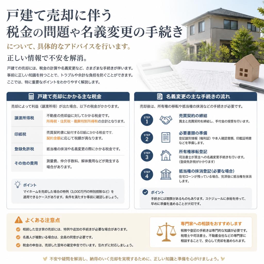 税金や名義変更の手続き