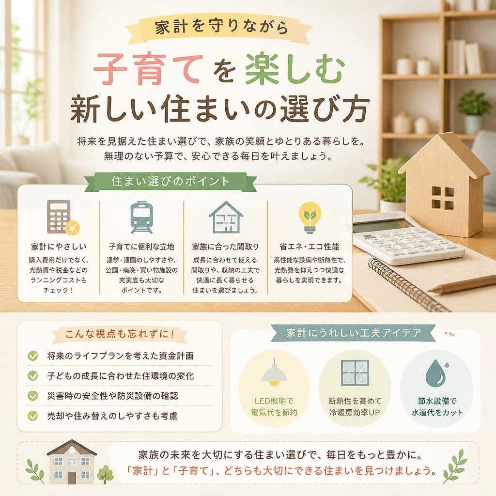 家計を守りながら子育てを楽しむ新しい住まいの選び方