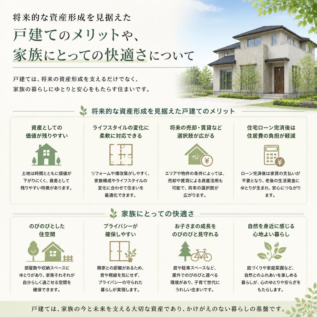 戸建てのメリットと魅力