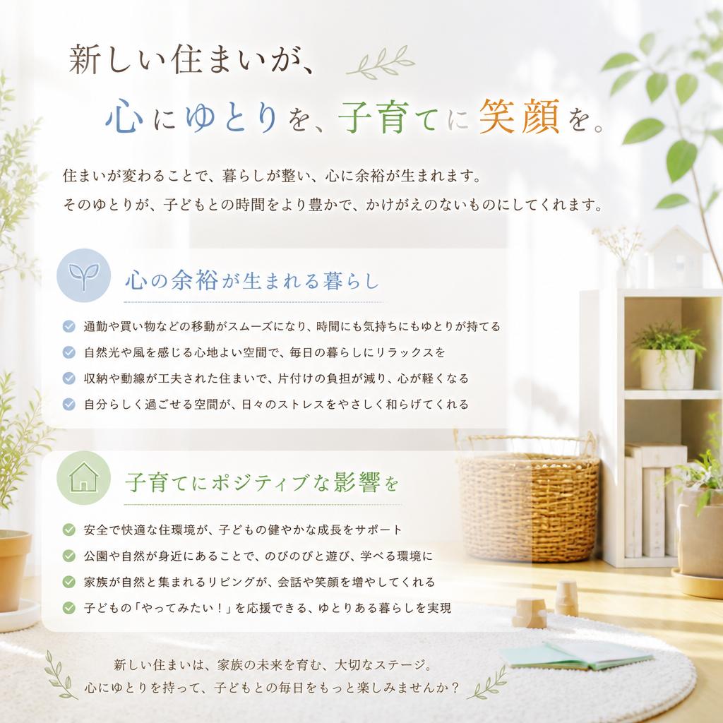 住み替えによる心の余裕