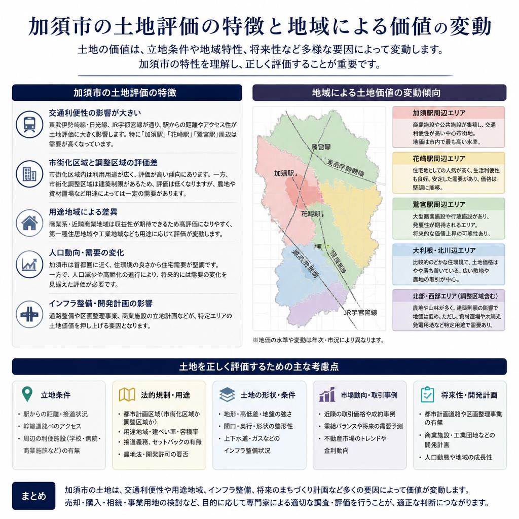 加須市における土地評価のポイント