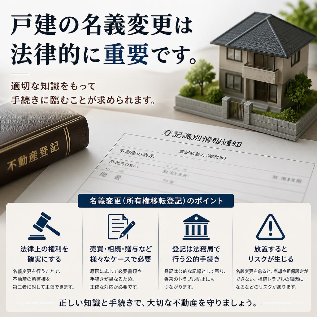 戸建の名義変更手続きとは