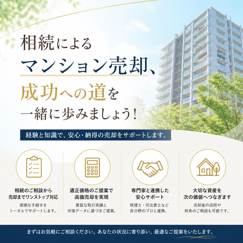 相続によるマンション売却、成功への道を一緒に歩みましょう！