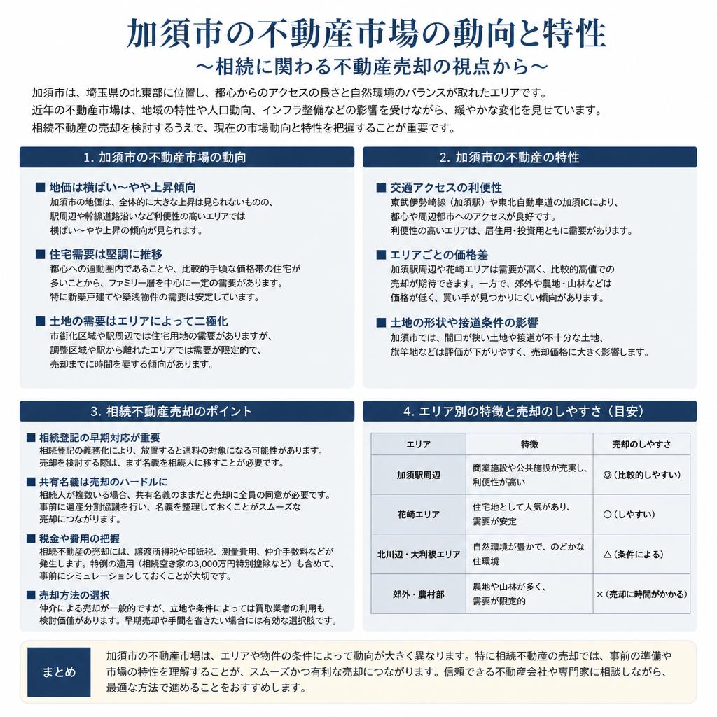 加須市の不動産市場の状況