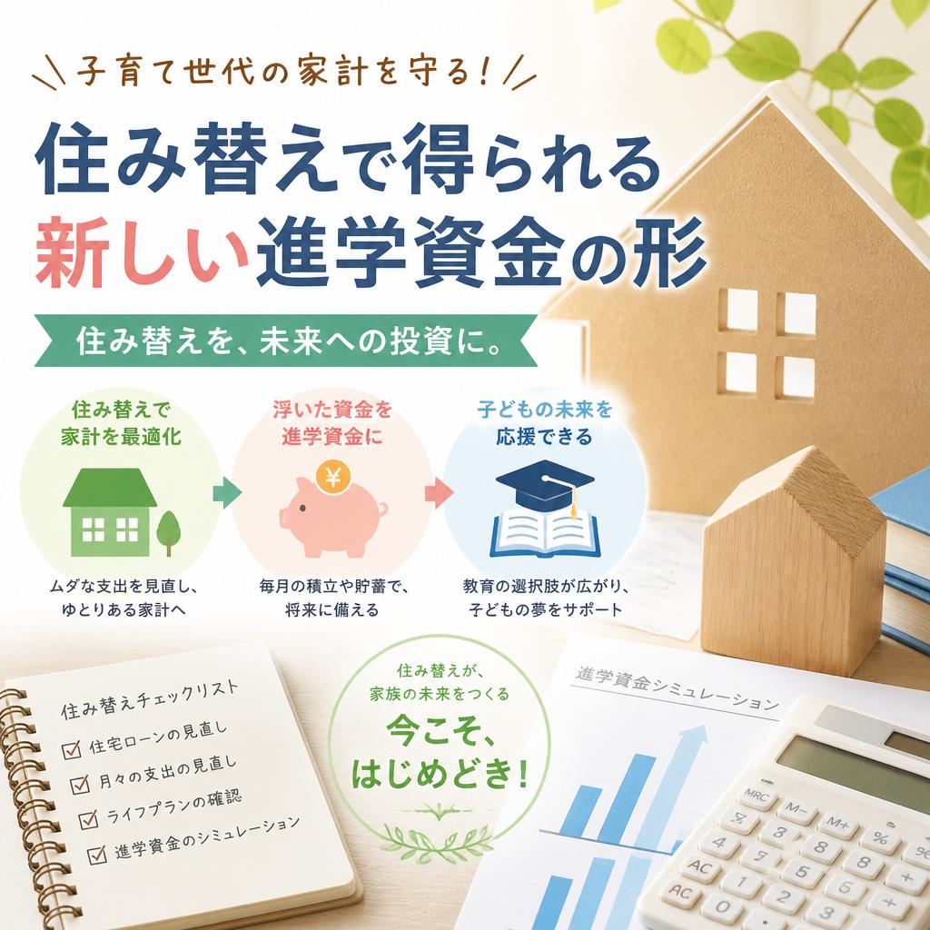子育て世代の家計を守る！住み替えで得られる新しい進学資金の形