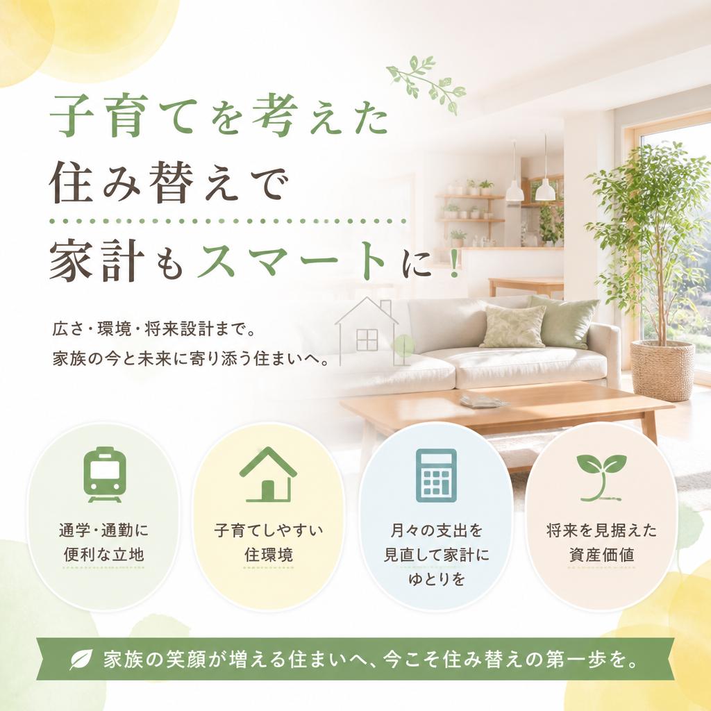 子育てを考えた住み替えで家計もスマートに！
