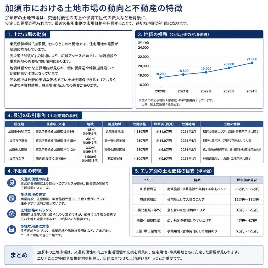 加須市の土地市場の現状