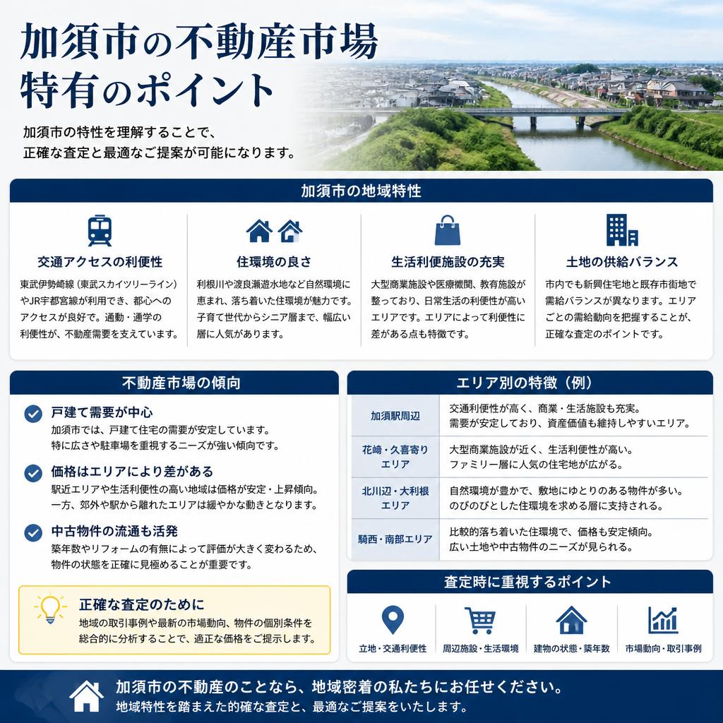 2. 加須市における不動産の特性