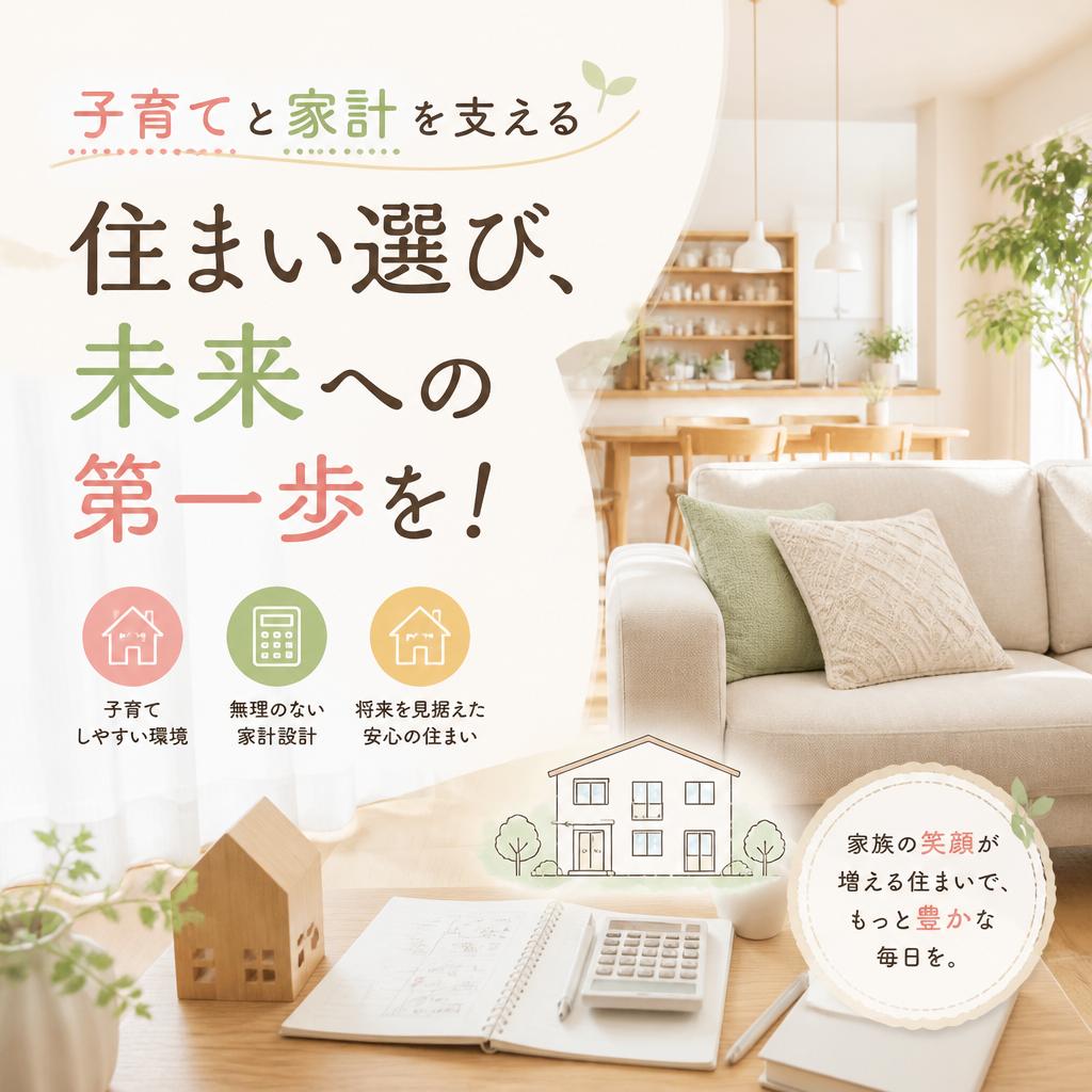 子育てと家計を支える住まい選び、未来への第一歩を！