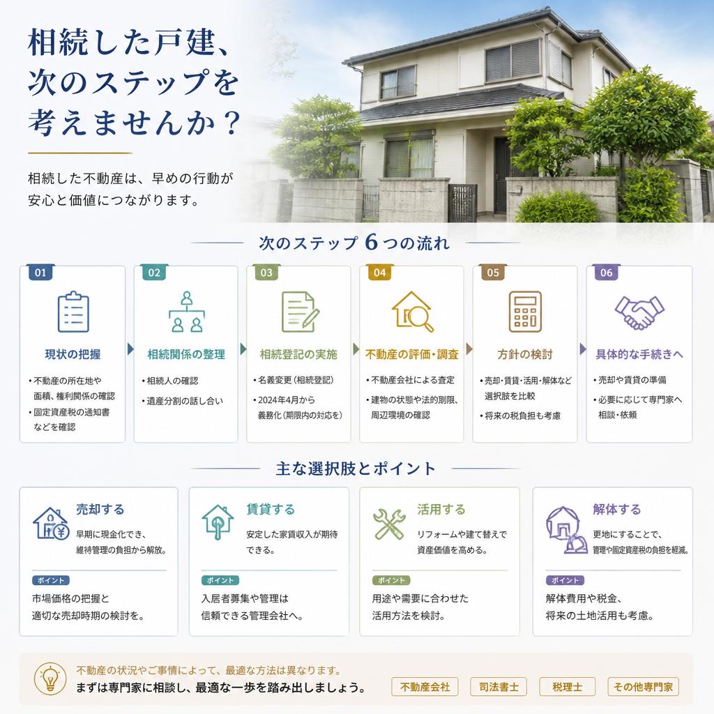 相続した戸建、次のステップを考えませんか？