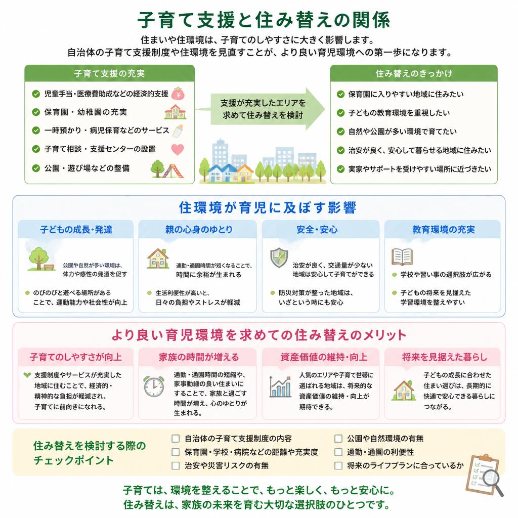 子育て支援と住み替えの関連