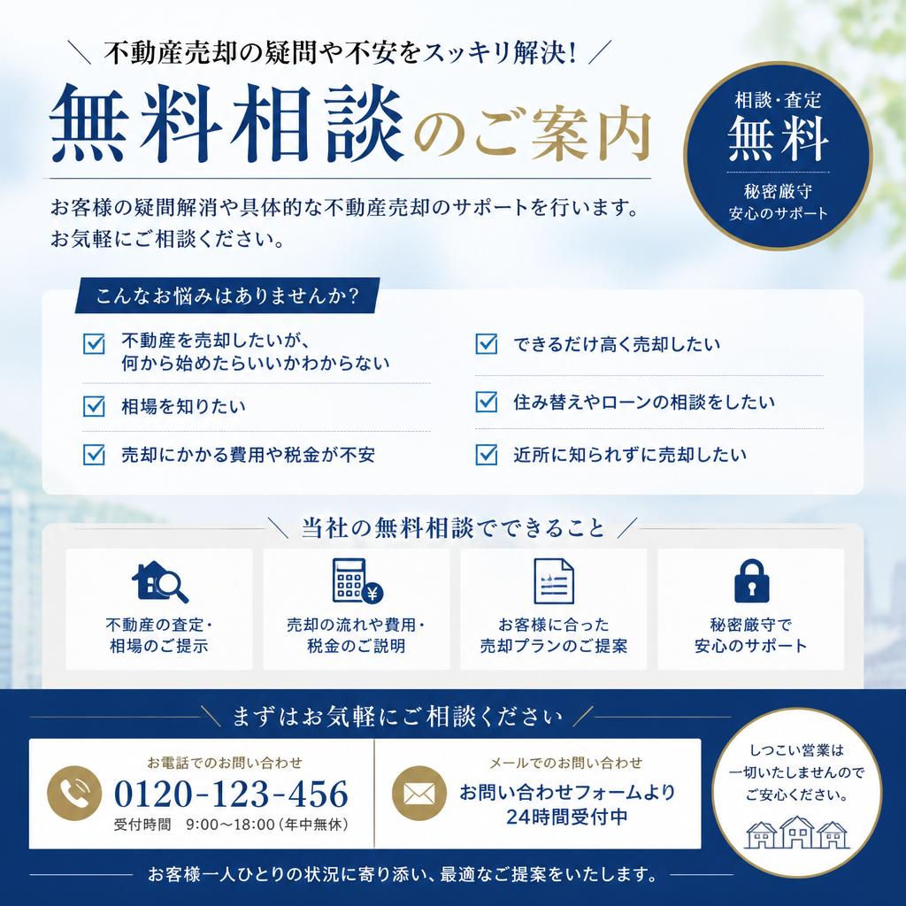 まずは無料相談から始めましょう！