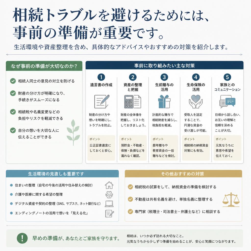 トラブルを避けるための事前準備