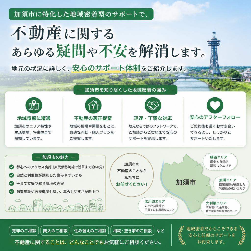 地域密着型のサポート体制