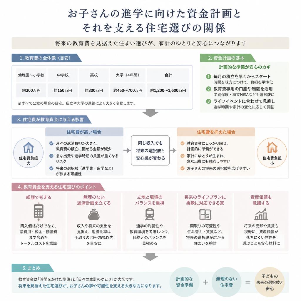 4. 進学資金の計画と住まいの選定