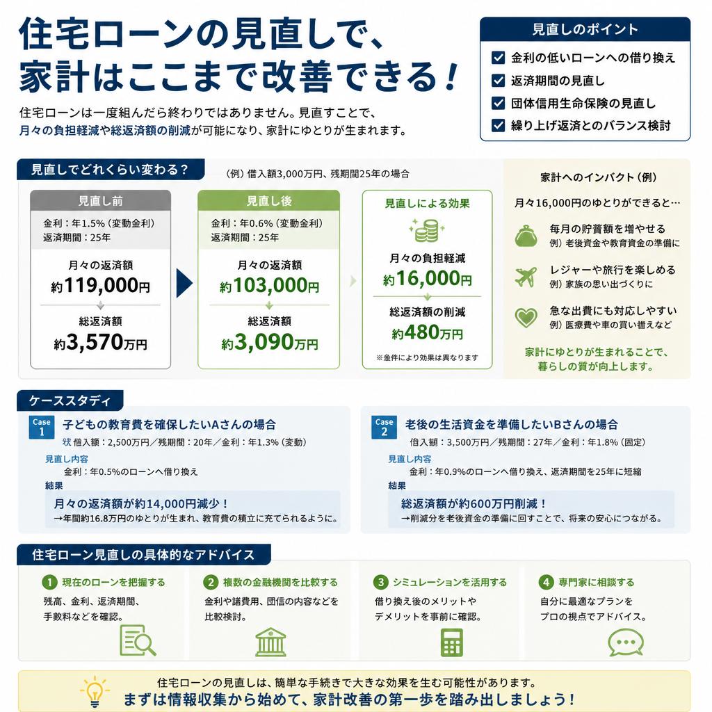 住宅ローンの見直しを考える