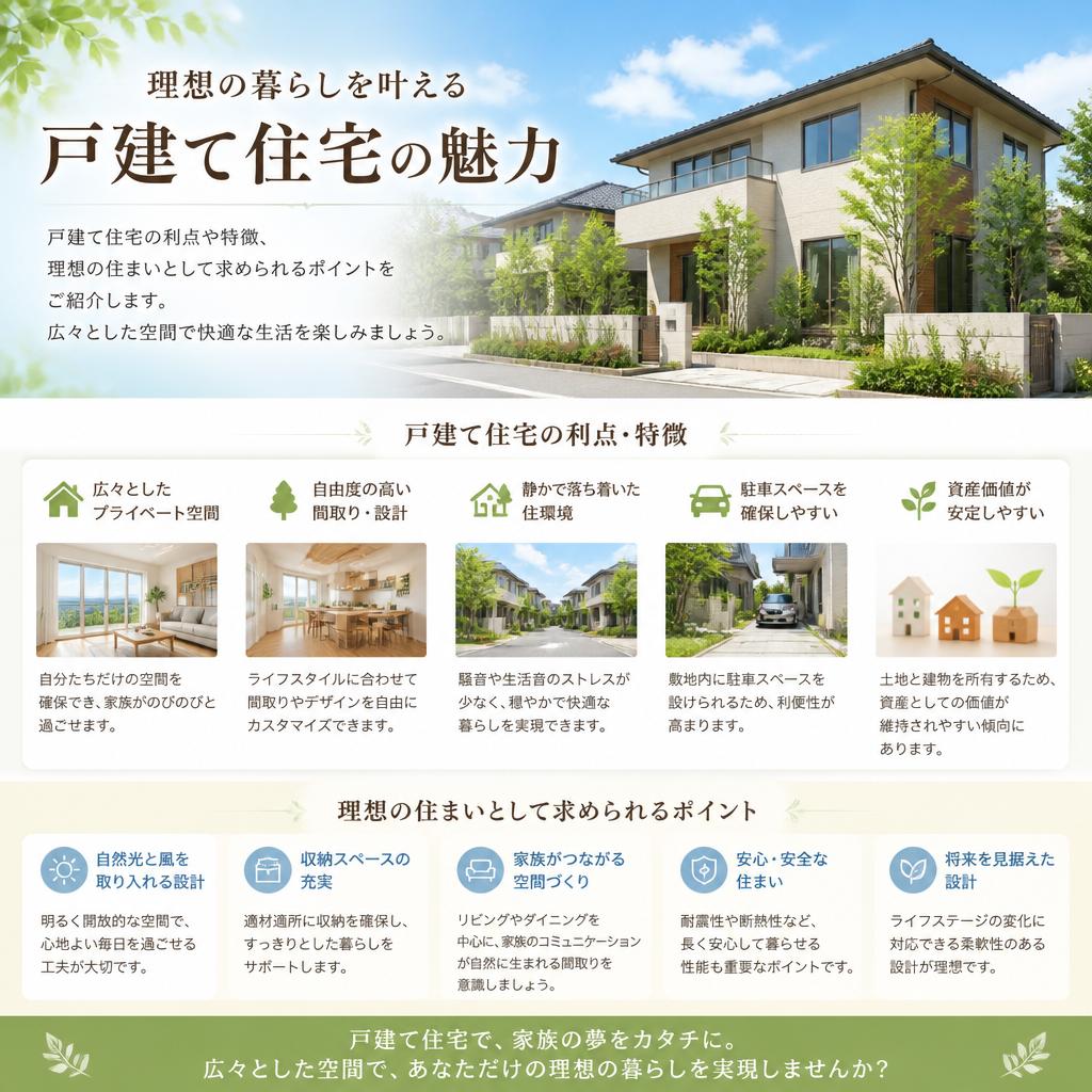 戸建て住宅の魅力