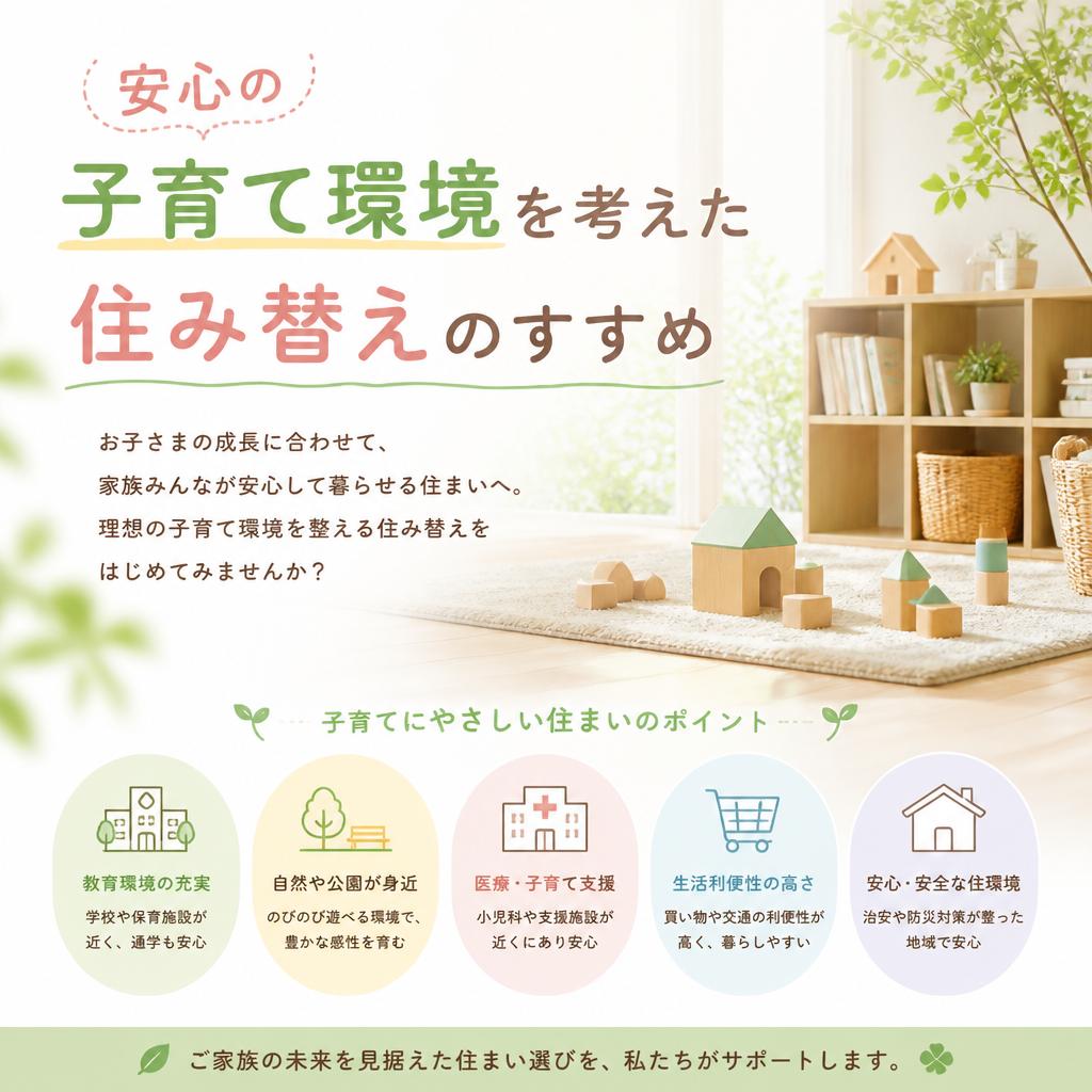 安心の子育て環境を考えた住み替えのすすめ